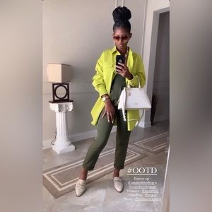 Women's Chartruese Shacket